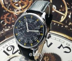 Watch Marriage 3602 OPEN FACE Men's Wristwatch 18 Jewels PILOT AVIATION Style