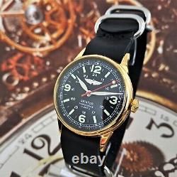 Watch RAKETA USSR PILOT AVIATOR Men's Dress Vintage Watch Mechanism 2609. HA