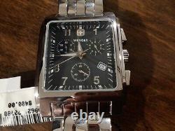 Wenger Swiss Military Pilot watch Chronograph square face new battery