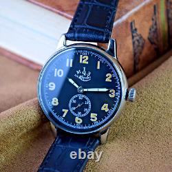 Wristwatch Pobeda Pilot Vintage ZIM Aviator Mens Soviet Military Wristwatch USSR