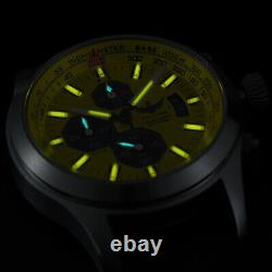 YELANG Men Pilot Watch Chronograph Luminous Quartz Wristwatch 10ATM Military
