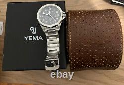 Yema Flygraf M2 39mm Pilot Watch Gray Dial With Box And Purchase Card